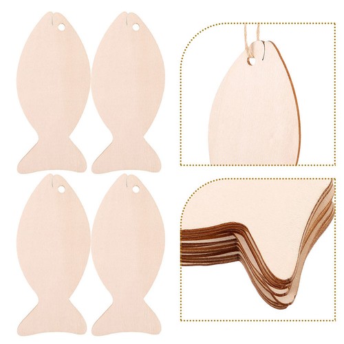 64pcs durable wooden fish - durable,