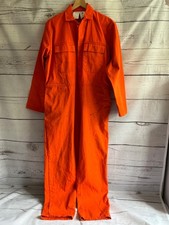 WEARWELL Orange Boiler Suit Size 116R Overalls Flame Retardant Good Condition