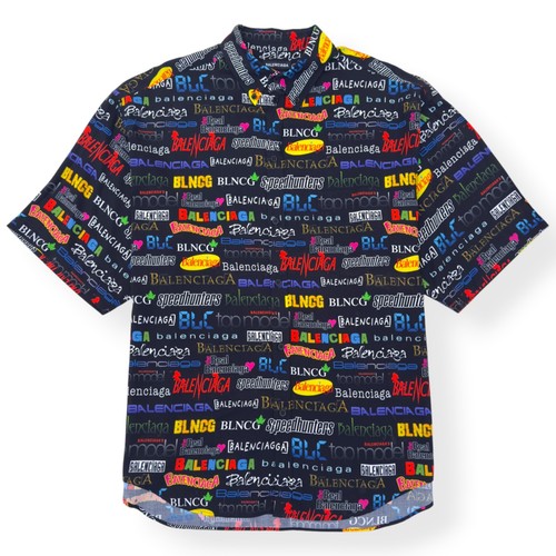 Balenciaga all over logo print - all,