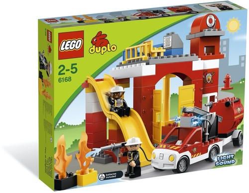 Lego 6168 fire station duplo - fire,