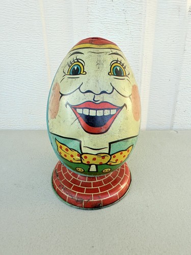 Humpty dumpty tin coin bank - humpty,