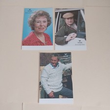 Emmerdale Vintage Cast Cards Unsigned Cast Cards x 3