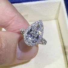 3.50 TCW Pear Cut Moissanite