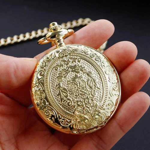 Gold luxury pocket - watch, with