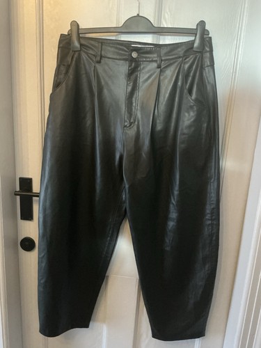 Zara faux leather trousers - zara,