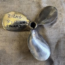 Stuart Vintage Three Bladed Brass Propeller 2.12KG 8x12 LH Marine Boat  Display 