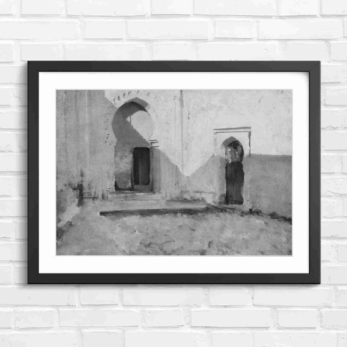 Moroccan arched doorways and - arched,