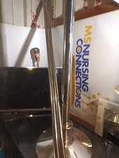 2Pcs Stanchion Posts Queue Pole And 1 PIECE STAND Crowd Control Barrier Stainles