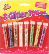 Glitter Tubes Assorted Colours - Art Crafts School Kids Children DIY Scrapbook