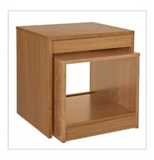 Nest of 2 oak effect Tables