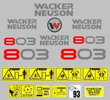 Decal Sticker set for: WACKER