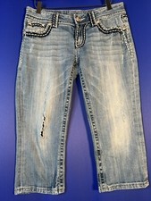 MISS ME Cropped Capri Jeans