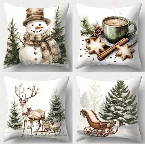 Christmas pillow cushion cover - christmas,
