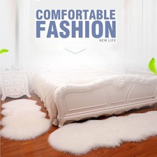 Large Faux Fur Sheepskin Rug