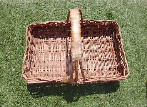 Garden flower trug wicker - flower,