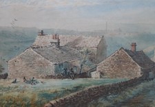 Antique painting - Figures by