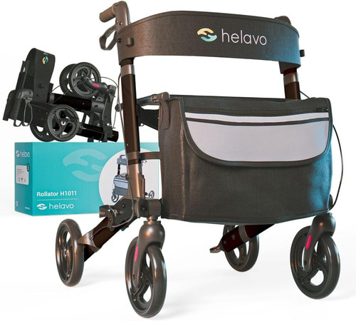 Wheel rollator walker - 4-wheel, with