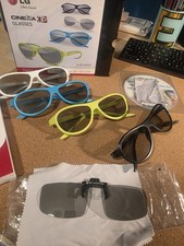LG AG-F315 and AG-F420(X1) Cinema 3D Glasses Party Pack 5 Pairs for LG Cinema TV