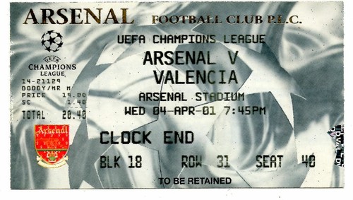 Ticket arsenal london fc - ticket,