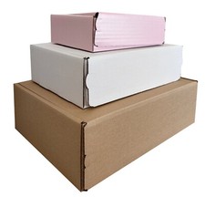 PEEL & SEAL SHIPPING CARDBOARD BOXES POSTAL MAILING GIFT PACKET SMALL PARCEL