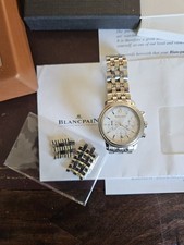 Blancpain Chronograph 2185.  Blancpain Authentication + Box. 38mm