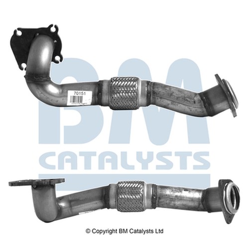 Front exhaust pipe fit - fit, kit