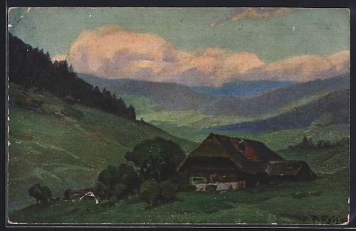 Artist postcard fritz reiss - fritz,