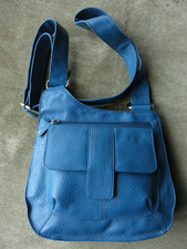 Hotter Leather Turquoise Cross Body Handbag Messenger Bag BNWOT