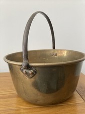 LARGE VINTAGE BRASS JAM PAN