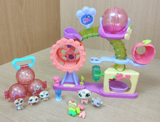 Littlest Pet Shop Hamster Playground & Hamster Triplets Playset Pets Accessories