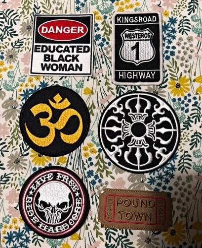Embroidered sew patches - embroidered,