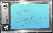 THE BEATLES PAUL MCCARTNEY SIGNED AUTOGRAPHED ALBUM PAGE BECKETT COA