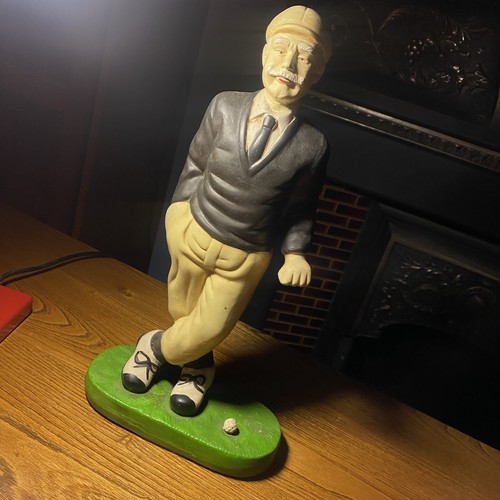 Vintage ceramic golfer - ceramic, older