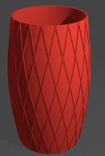 Geometric diamond vase - vase, modern