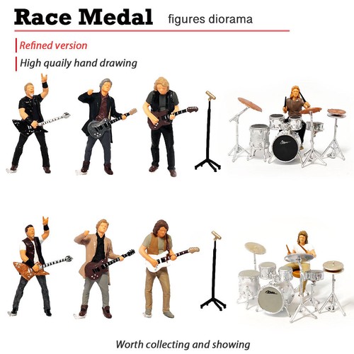 Diorama rock band stage - diorama, 1:64