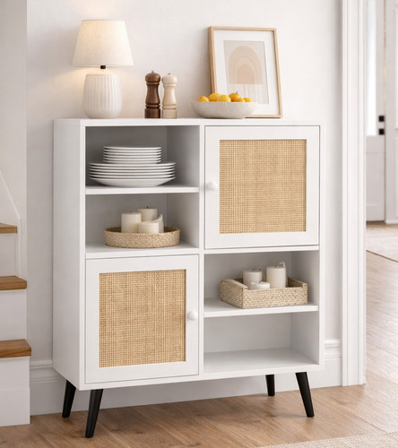 Rattan sideboard 80cm door - sideboard,