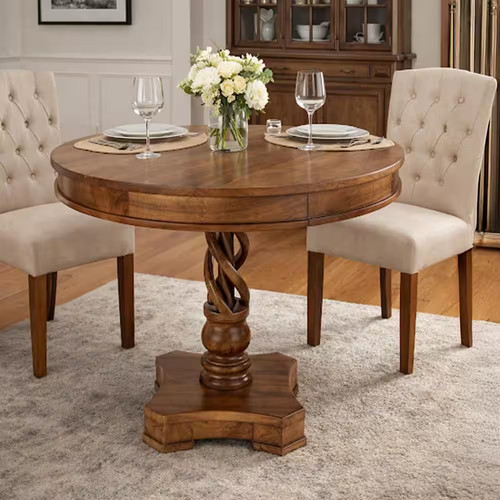 Walnut brown round - 30, w