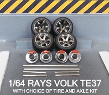1/64 CHROME RAYS VOLKS TE37 -