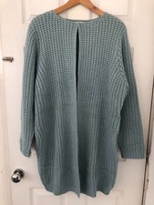 SIZE 20 BABY BLUE HEAVY KNIT