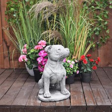 Fantastically Detailed Large Staffie Dog Garden Ornament Staffy By DGS Statues