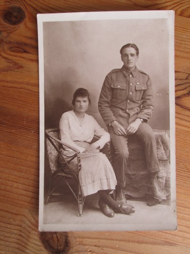 Postcard couple man - postcard,