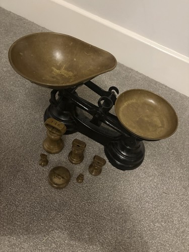 Vintage cast iron balance - vintage,