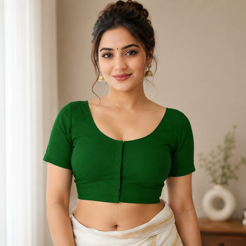 Women cotton saree blouse - women's,