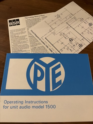 Pye 1500 audio unit - pye,