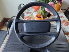 Genuine Porsche 964 944 Steering Wheel 380mm Black Leather – 96434708400 – Used
