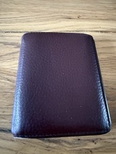 MULBERRY BI BOLD OX BLOOD WALLET USED MENS LEATHER