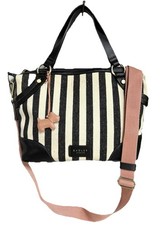 👜RADLEY BNWOT Ladies “Bloomsbury Way” Medium Canvas Stripe Multiway Totes Bag👜