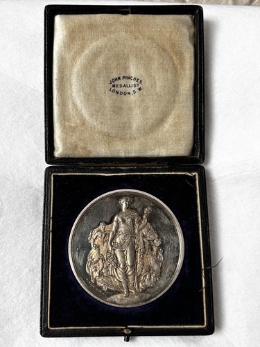 Antique silver medal royal - antique,