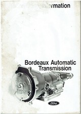 FORD CORTINA Mk3 GRANADA Mk1 TAUNUS TC AUTO GEARBOX '72 TECH SPECS & DATA MANUAL