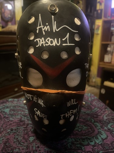 Jason mask signed - signed, first